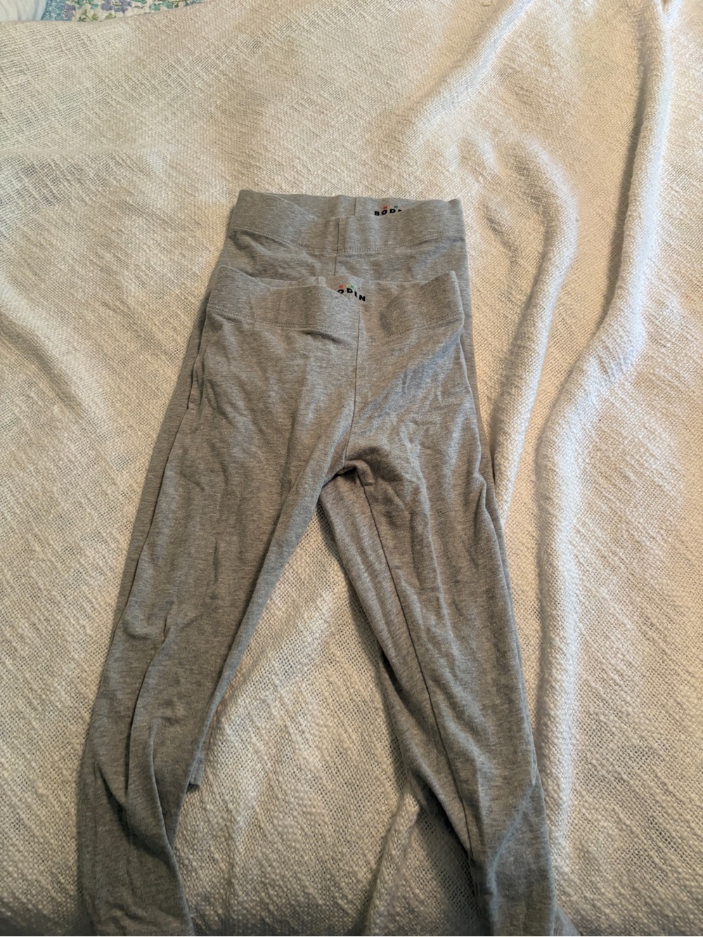 Mini Boden Kids Gray Stretch Leggings bundle size 3-4